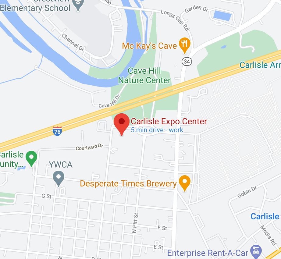 Carlisle Expo Center, 100 K Street, Carlisle, PA 17013